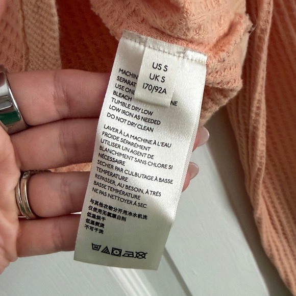 Free People Movement “Too Good” Long Sleeve Layer Top – Peach | Size Small - Picture 5 of 9